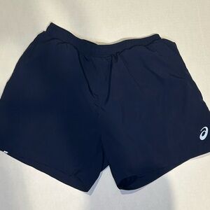 Men’s Asics Navy Blue Running Shorts Size Large